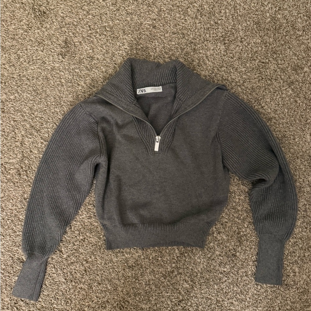 Zara Charcoal Cowl Neck Sweater